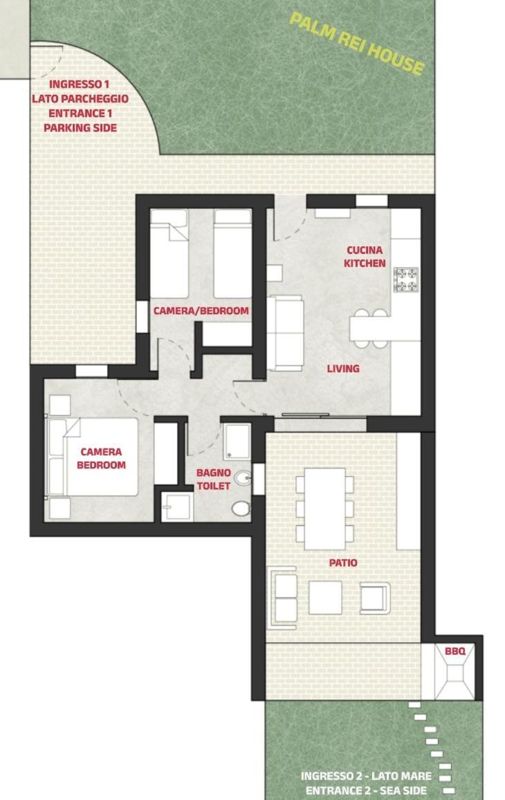 Palm Rei House Costa Rei 빌라 외부 사진